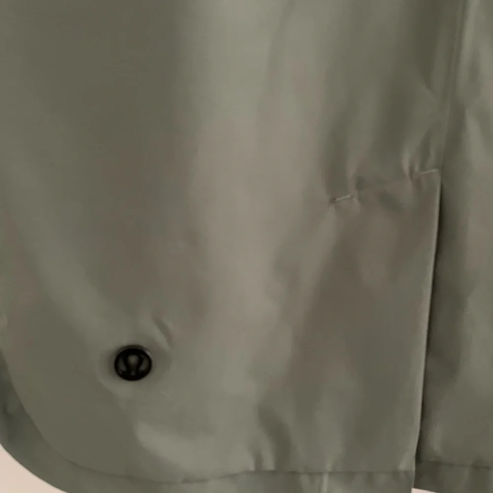 lululemon athletica Olive Green Hooded Long Jacket